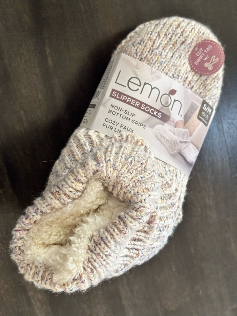 Sherpa-Lined Slipper Socks NWT!